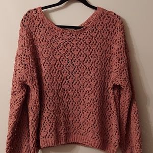Moon and Madison crocheted sweater